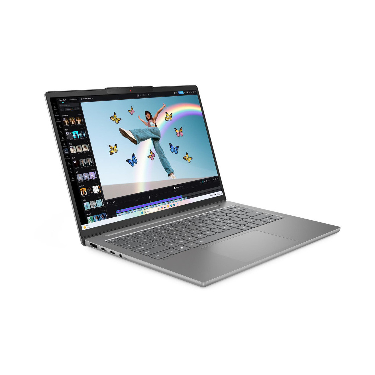 Laptop LENOVO IdeaPad Slim 5 14AHP10, 83HV0044SC, Ryzen 7 8845HS, 32GB, 1TB SSD, Radeon Graphics, 14incha WUXGA IPS, NoOS, sivi